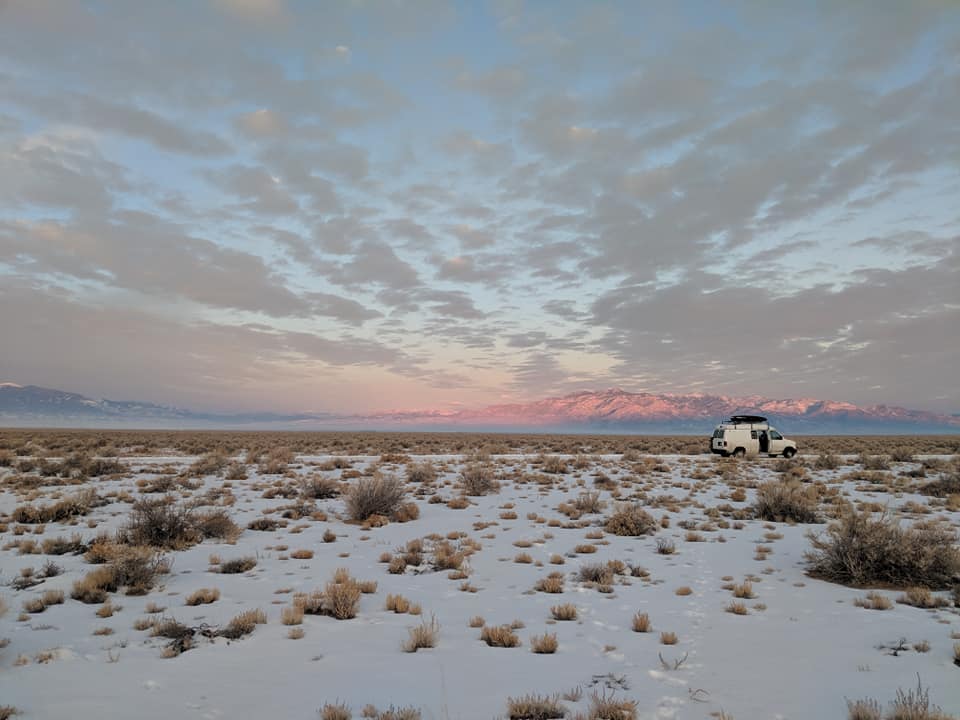 Van-on-Loneliest-Highway-in-USA-Photo-by-@NotLostJustDiscovering