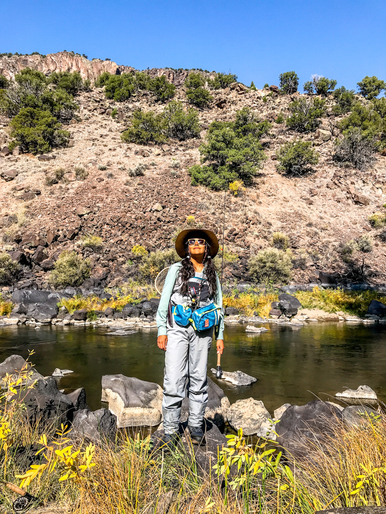 Gabaccia-Moreno-woman-flyfishing-New-Mexico-Pueblo-Land-Photo-Roberto-Flores-Buck