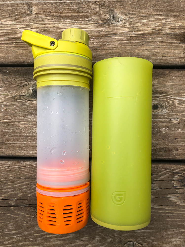 Grayl Ultrapress Water Filter Drinking Bottle – Outdoor Water Treatment – 150L Capacity – 24.8cm