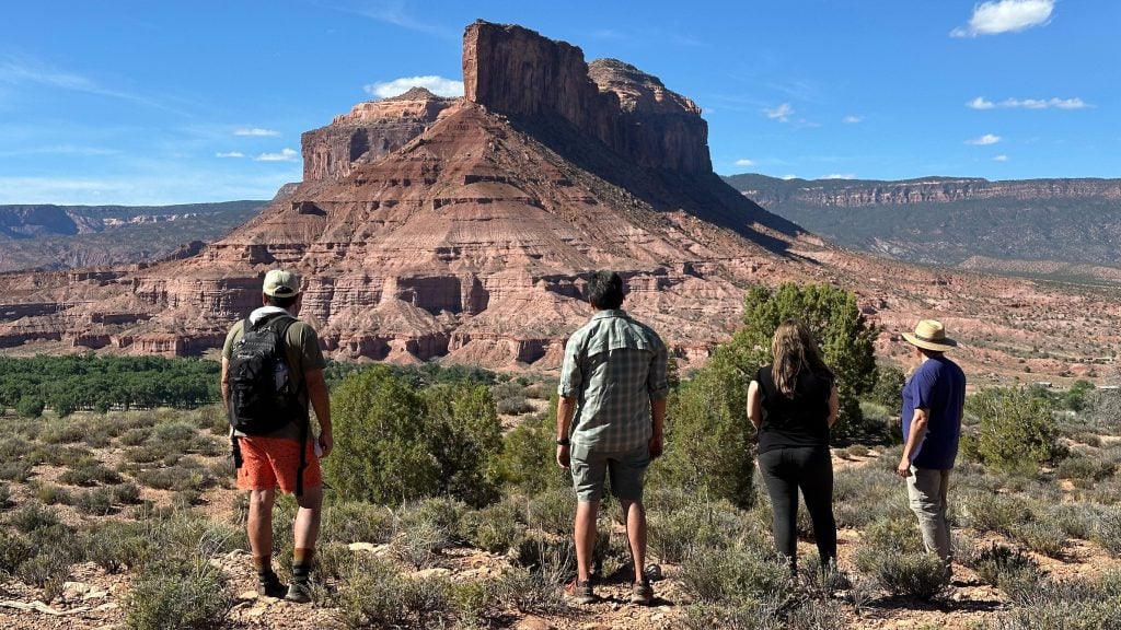 Hikers at Overlook