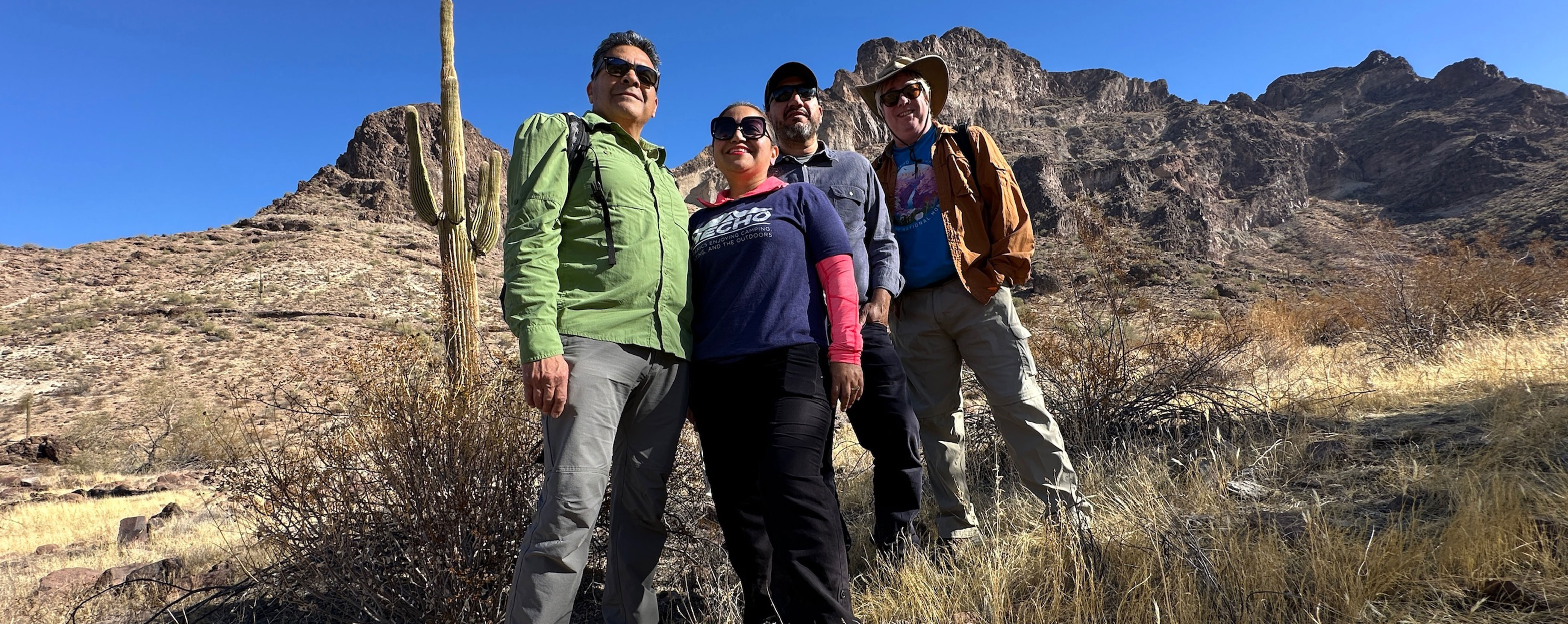 Group in Desert