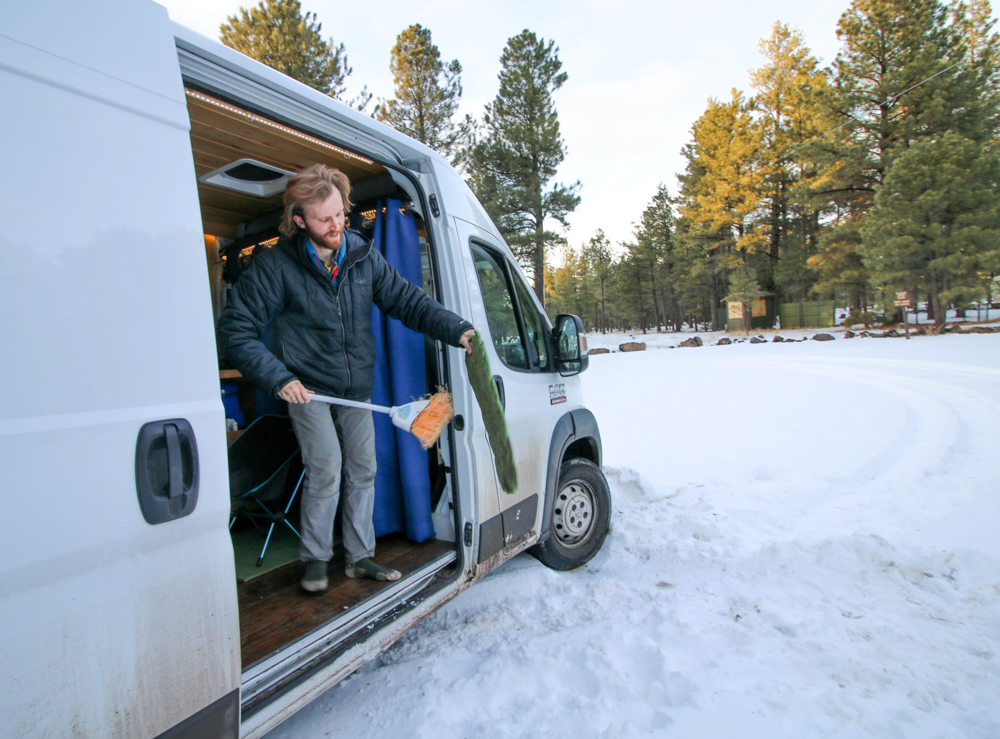 how to camp or vanlife throughout winter the link
