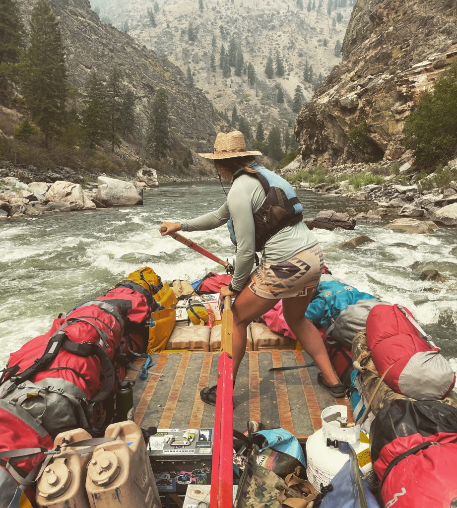 Woman Rafting